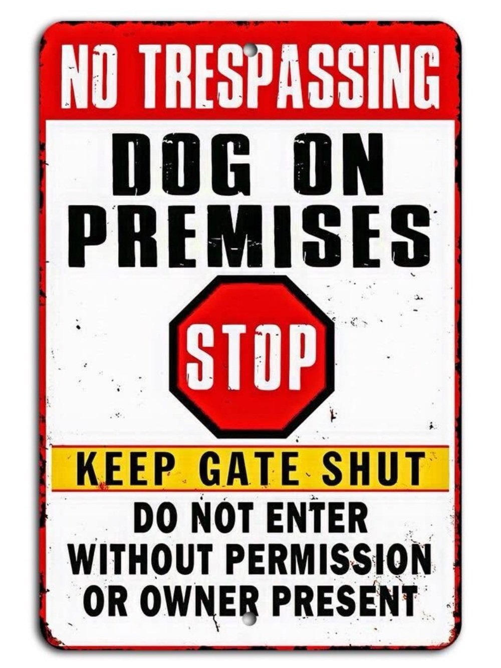 ✨BNWT - Dog No Trespassing Signs (set of 2)✨